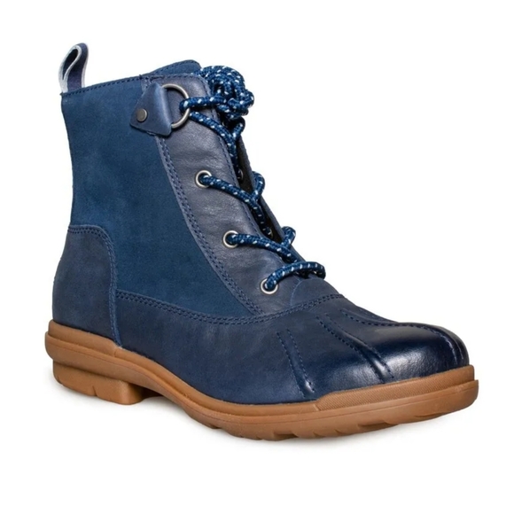 UGG Hapsburg Duck Boots Navy Size 5 - Picture 2 of 8